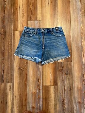 Abercrombie Annie Exposed Zipper Denim Shorts